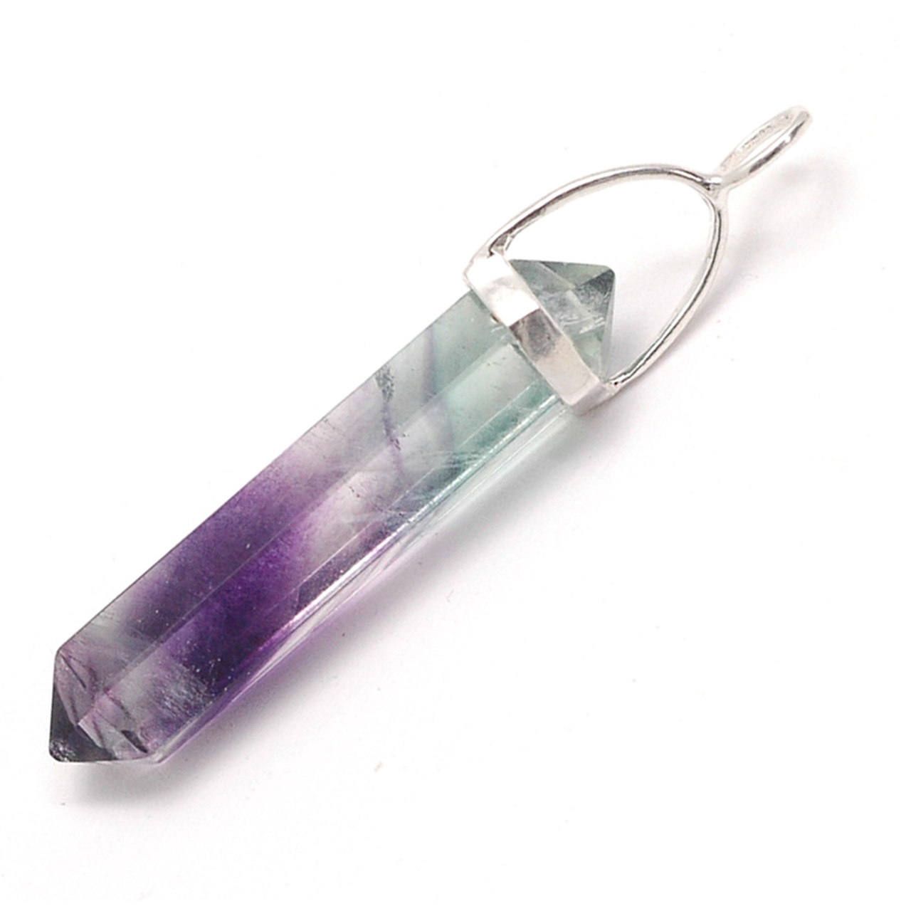 You Make Your Own Jewellery Fluorite Point Pendant - Healing Light